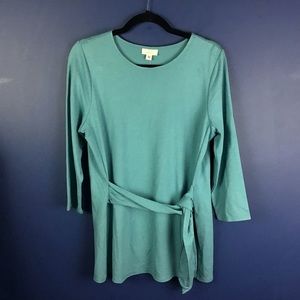 J Jill Ponte Knit Tie Front Tunic NWT